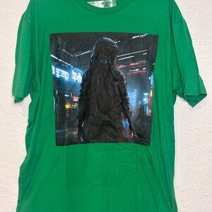 Unique AI-Generated Cyberpunk Graphic Tee – New/Never Worn – Streetwear XL